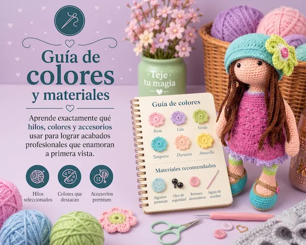 Guía de colores y materiales profesionales